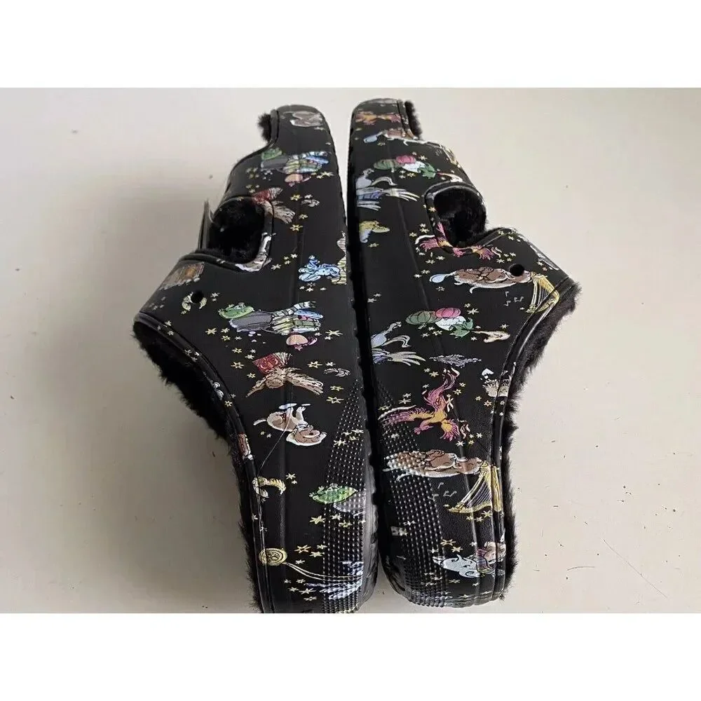 Vera Bradley Crocs‎ Sandals Wizarding World Harry Potter Fur Lined Slides Men 14